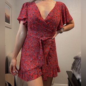 💋LOWEST PRICE💋 Jack by BB Dakota Red Floral Mini dress